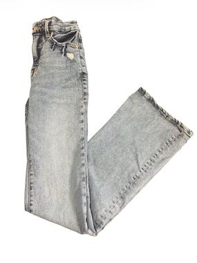 Good American Straight Leg Jeans Sz 2/26 Indigo535